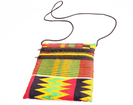 Small travel bag - kente fabric
