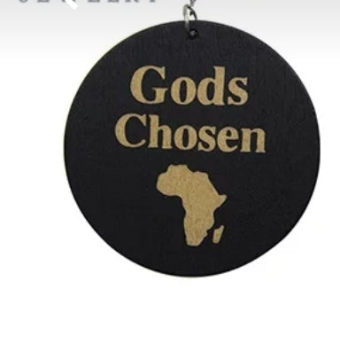 God's Chosen - Wooden Statement Earrings