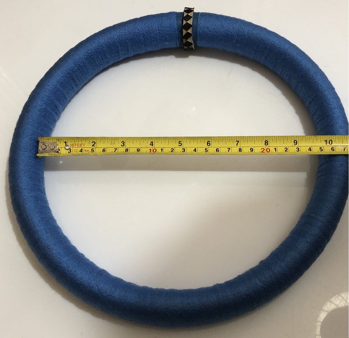 Blue circular statement necklace - South African necklace