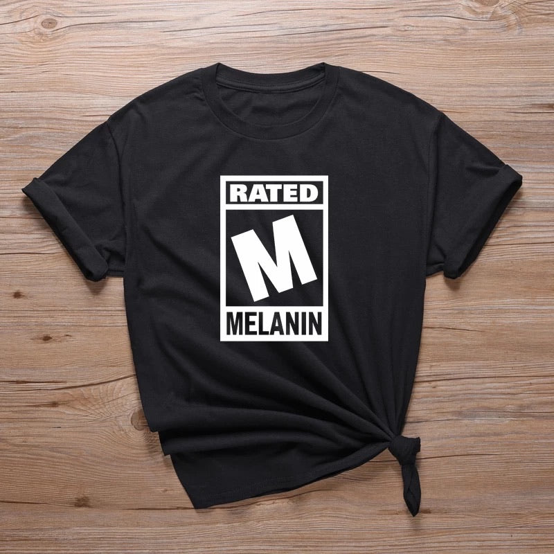 Rated M - Melanin Graphic - T Shirts