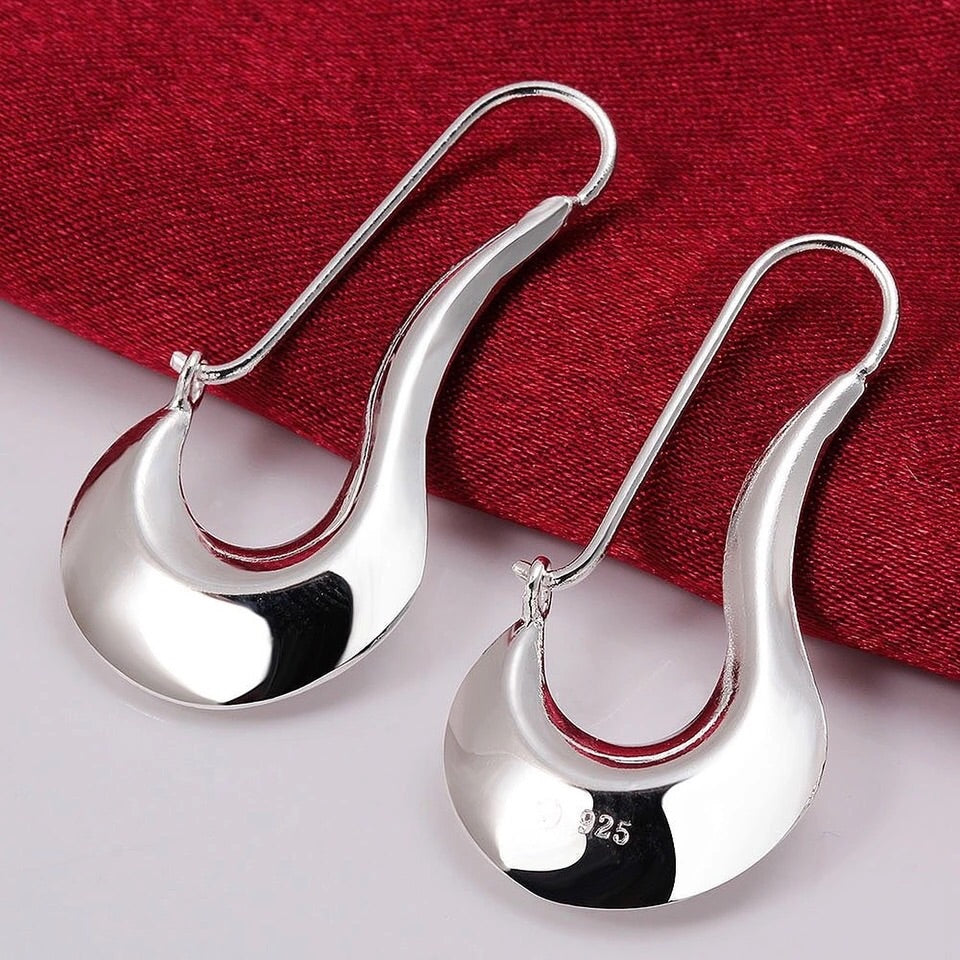 Lureme 925 Silver Earrings - Dangle Drop