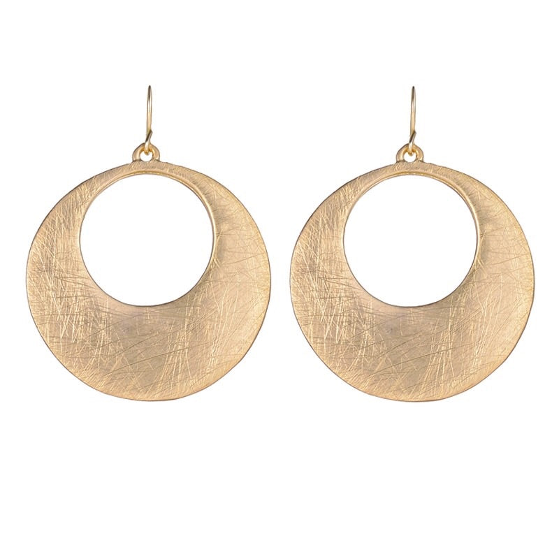 Gold Earring Circle Earrings
