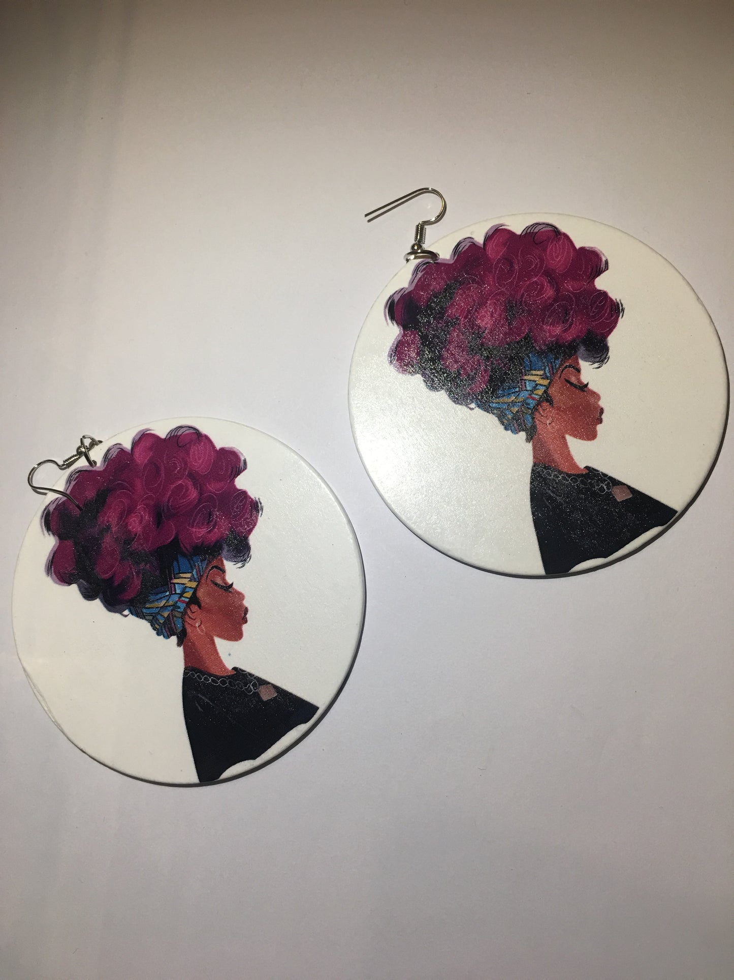 Afro hair earrings
