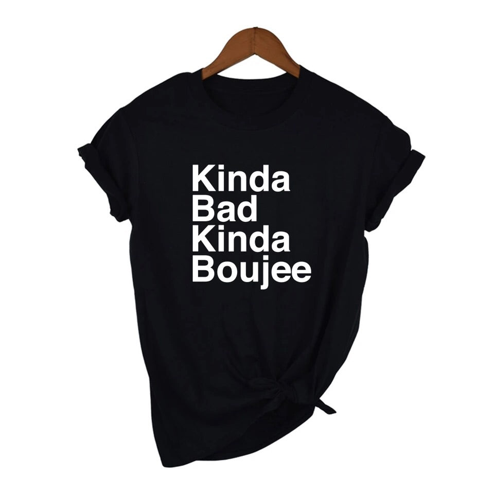 Kinda Bad Kinda Boujee t-shirt - black