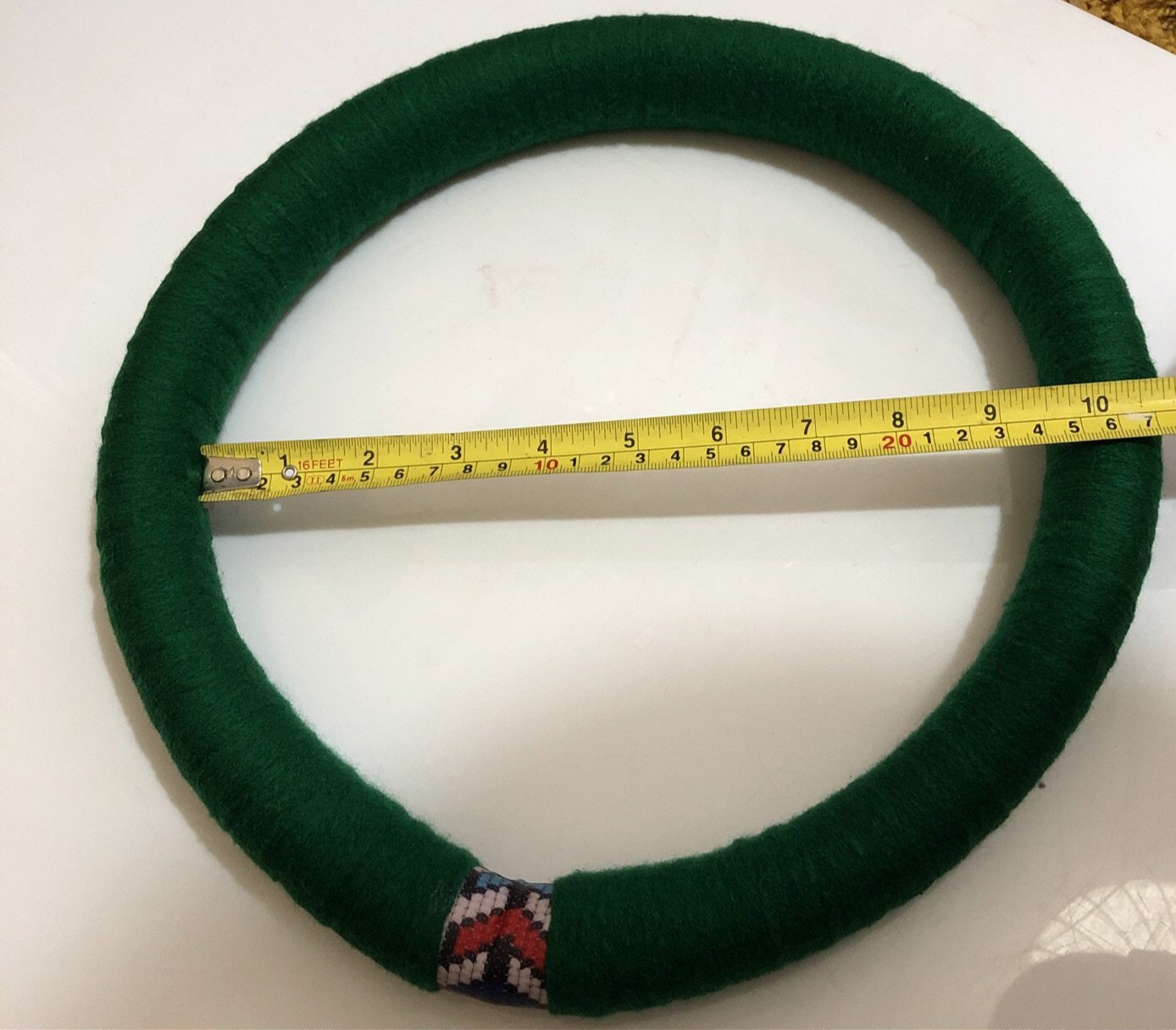 Green handmade circular - South African necklace