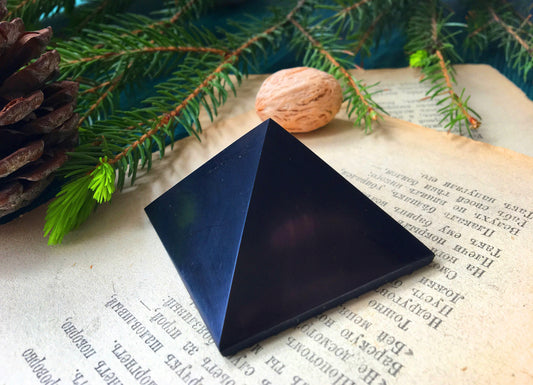 Shungite pyramid