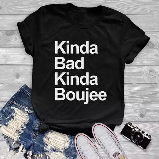 Kinda Bad Kinda Boujee t-shirt - black