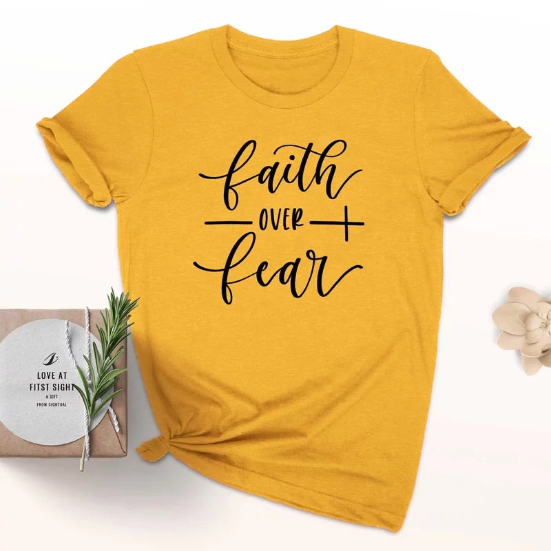 Faith Over Fear Christian - T-shirt