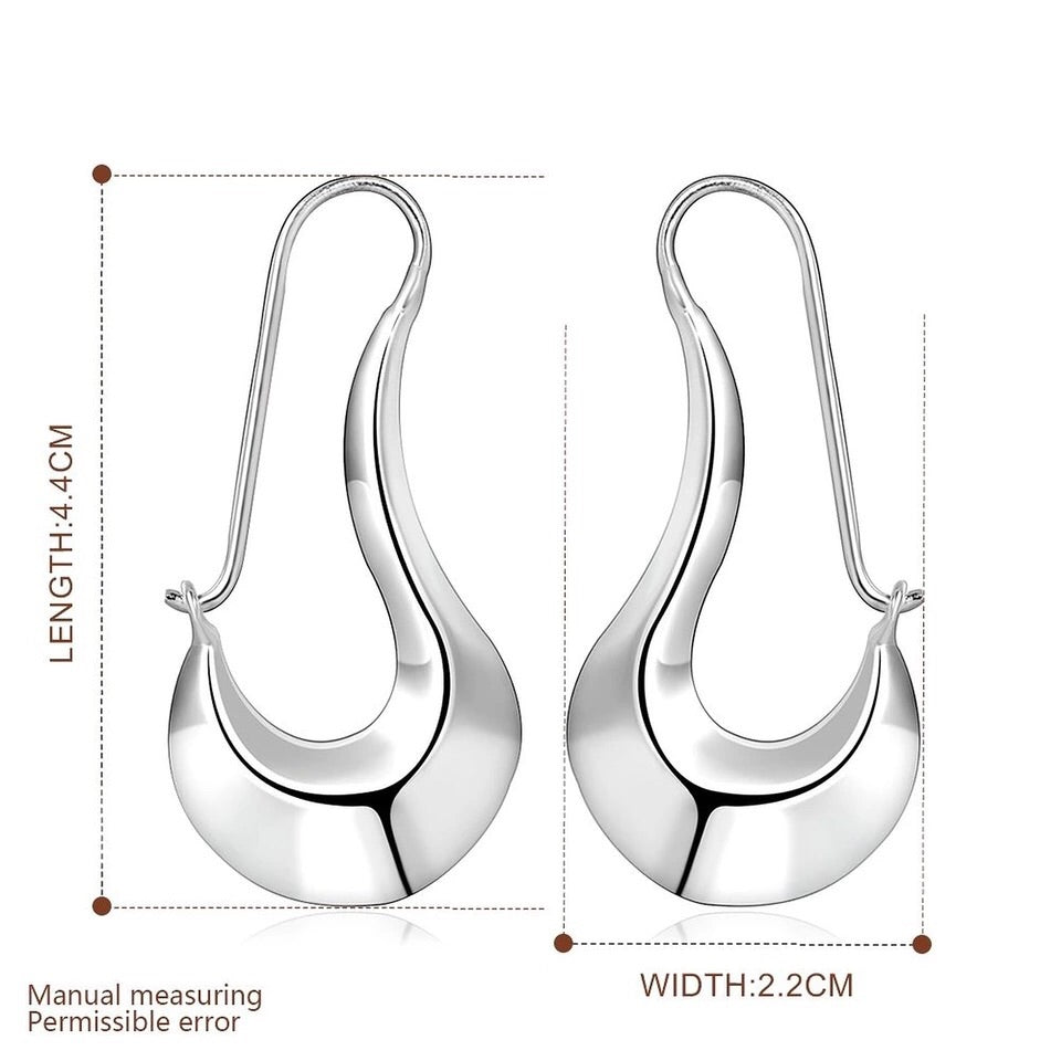 Lureme 925 Silver Earrings - Dangle Drop