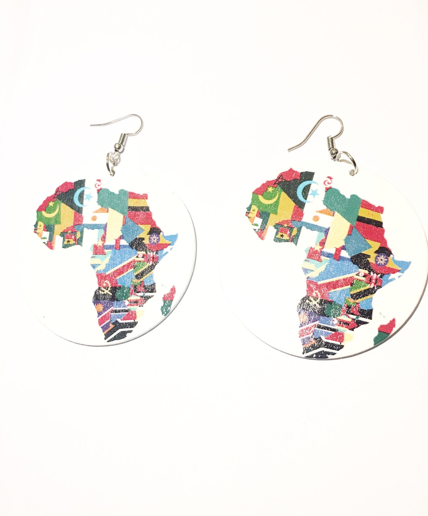 African National Flag Earrings - Colourful
