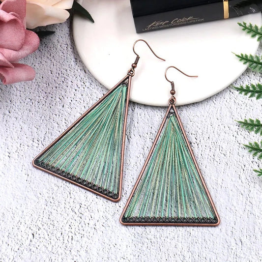 Geometric Triangle Earrings