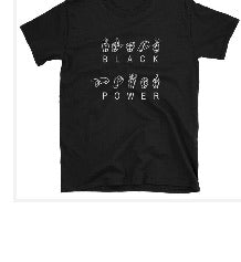 Black Power sign language ASL - t-shirt